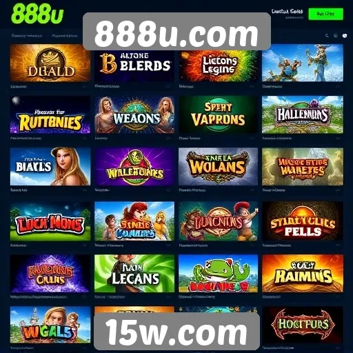 Jogos mais populares no 888u.com em destaque